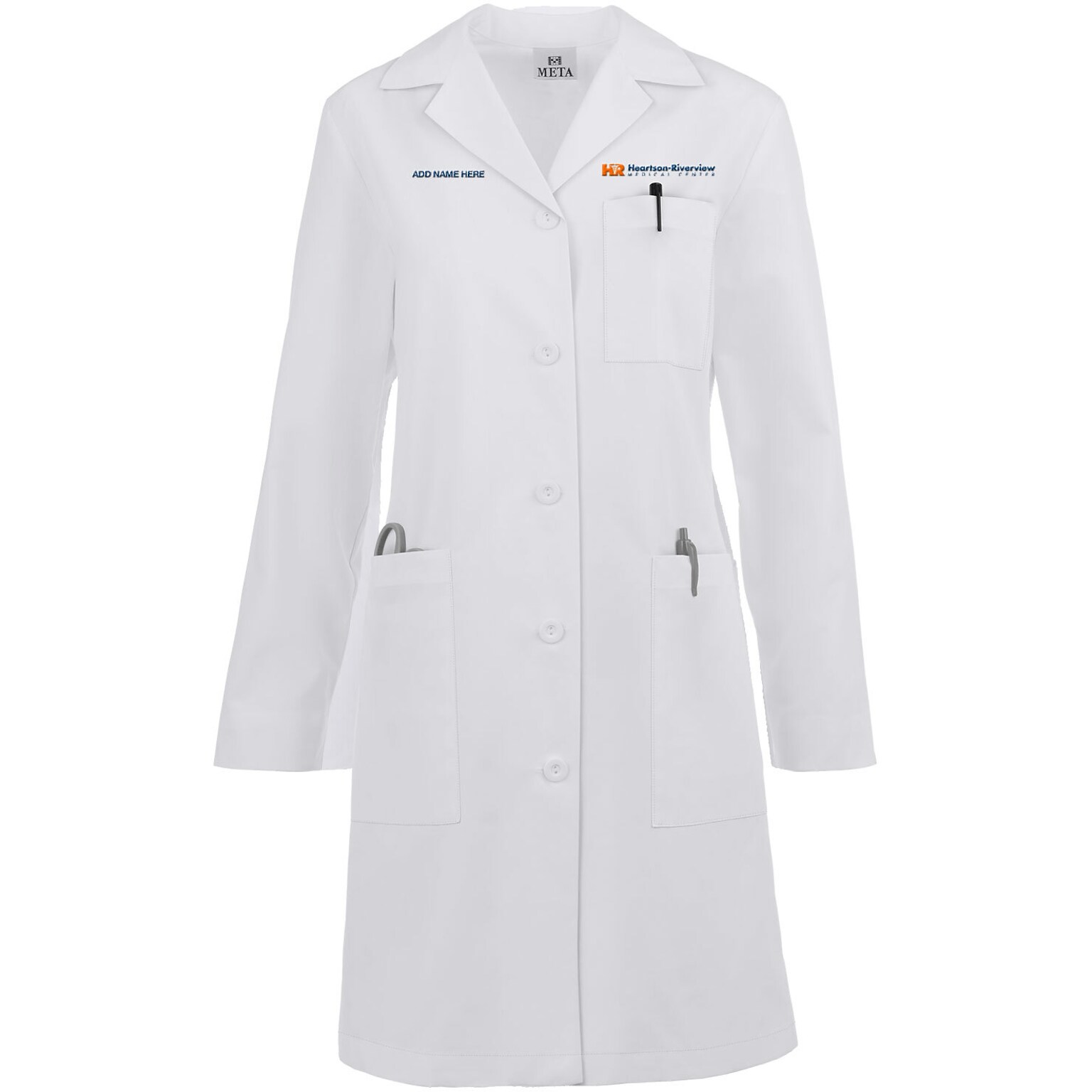 WOMENS FIVE POCKET FULL LENGTH LAB COAT