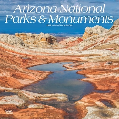 2025 BrownTrout Arizona National Parks & Monuments 12 x 12 Monthly  Wall Calendar (9781975476007)
