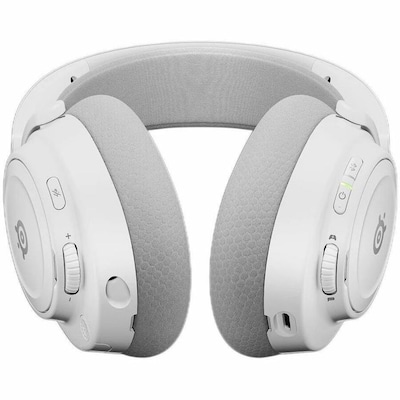 SteelSeries Arctis Nova 7 Gen 2 Wireless Noise Canceling Bluetooth Stereo Gaming On- Ear Headset, USB C, White (61731)