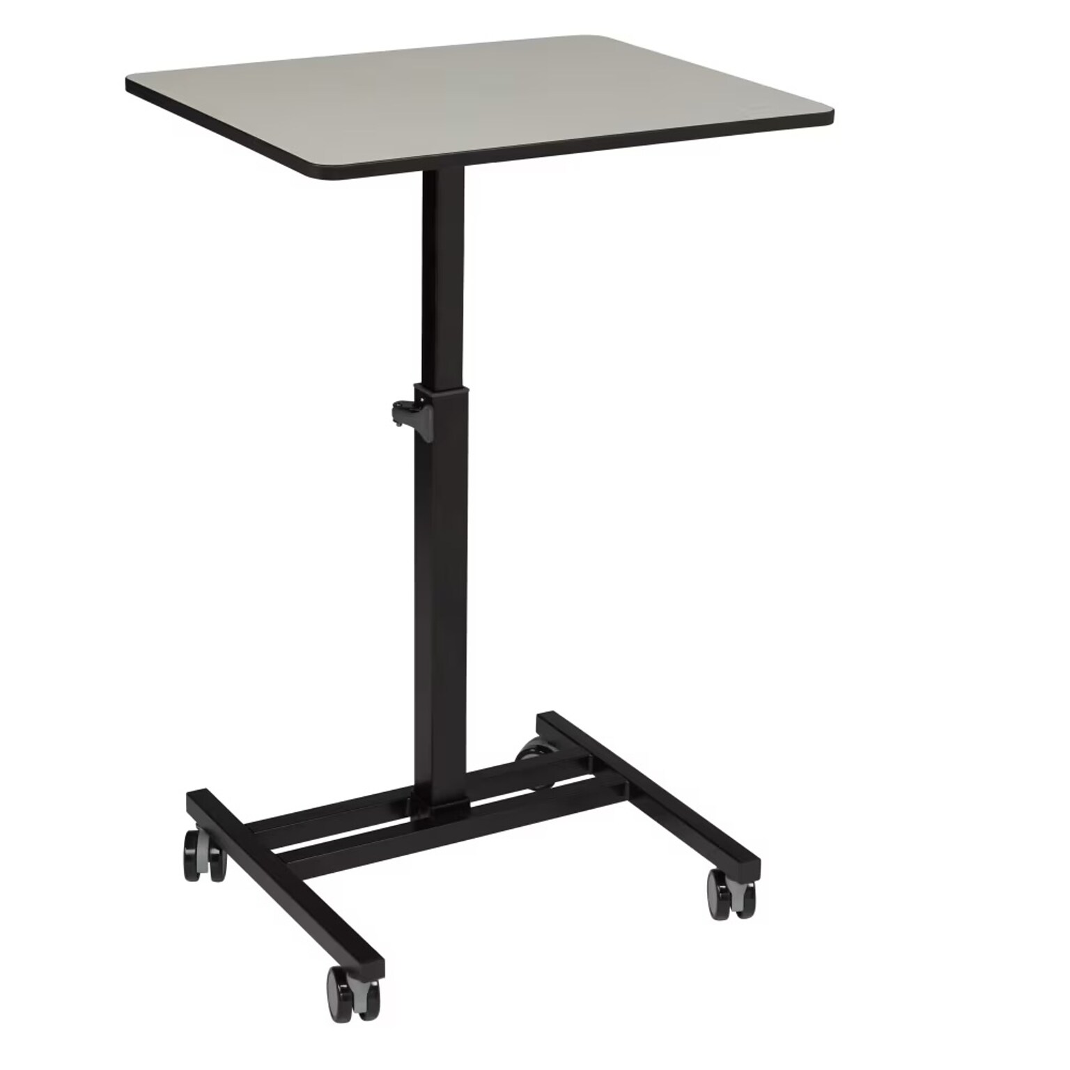National Public Seating Sit & Stand Desk Series, 28-45H Adjustable, Gray Nebula/Black (EDTC)