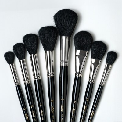 Silver Brush Silver Mops Round and Oval Brushes, 8/Pack (SLVMP5665)