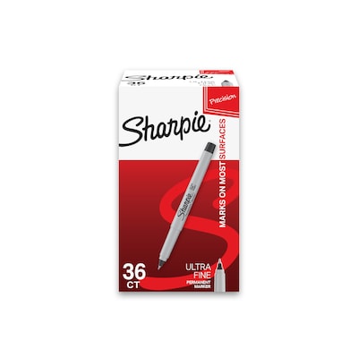 Sharpie Fine Point Permanent Marker Black 36/Pack