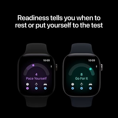 Apple Watch Series 12 GPS Smartwatch, 42mm, Black Aluminum Case with Sport Band, Medium/Large (MJEC4LS/A)