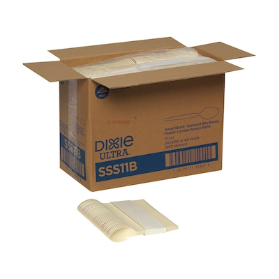 Dixie Ultra SmartStock Series-O Bio-Blend Spoon Refills,Medium -Weight, Natural Beige, 960/Carton (SSS11B)