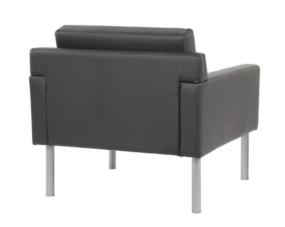 Boss Vinyl Lounge Chair, Black (BR8001AM-BK)