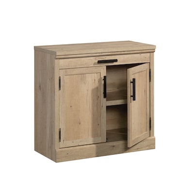 Sauder Mason Peak 30H Storage Cabinet with 2 Shelves, Prime Oak (427835)