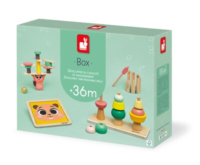 Janod Developmental Activity Box, Multicolor (J04066)
