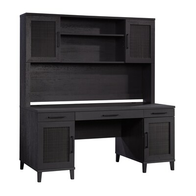Sauder Tiffin Line 66W Desktop Hutch, Raven Oak (433264)