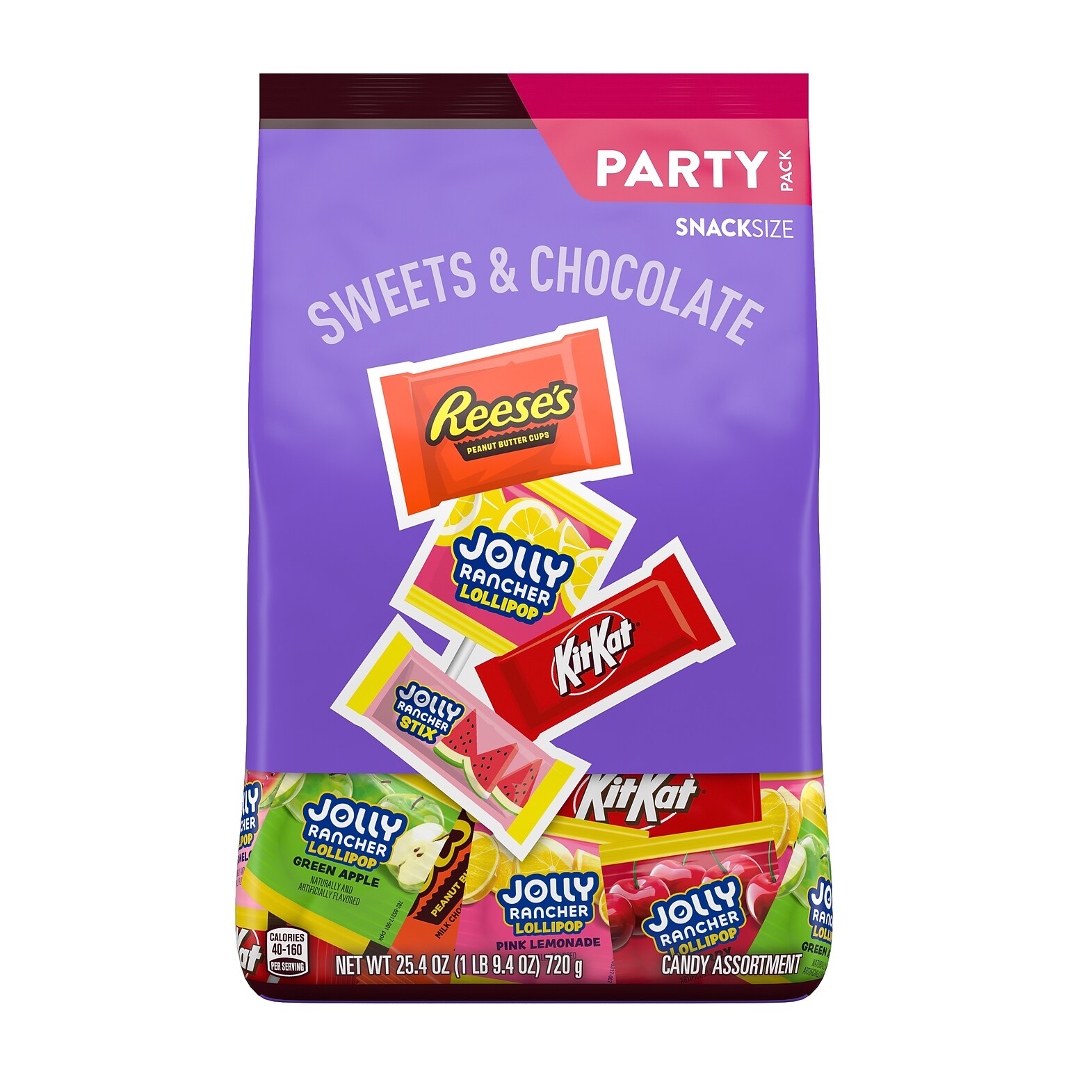 Hersheys Sweets & Chocolate Candy Variety Party Pack,Assorted Flavors, 25.4 oz. (HEC93942)