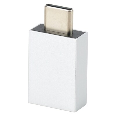 Amaze USB-C to USB-A Adapter, Silver, 2/Pack (AMZUSBCA2P)