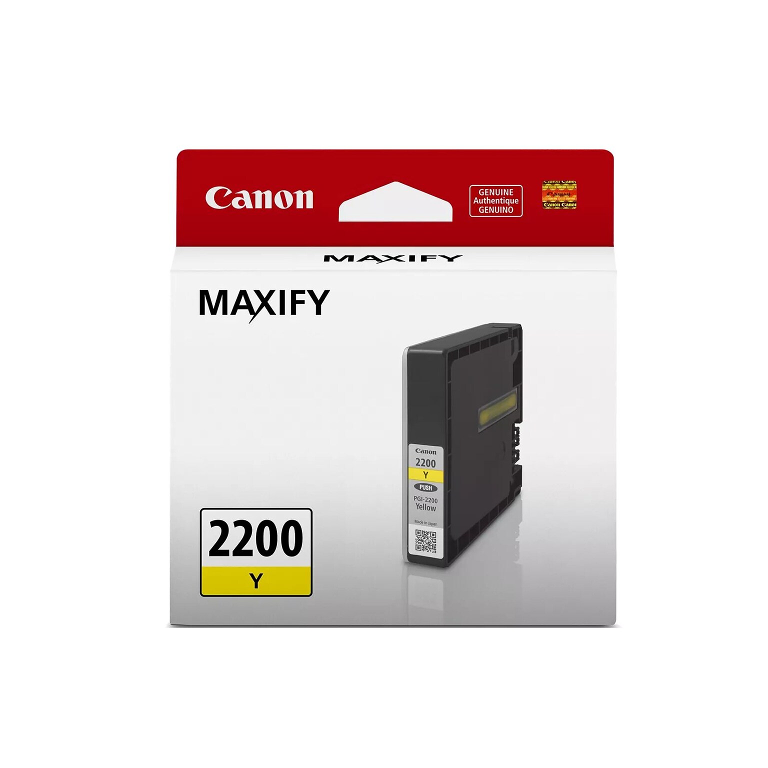 Canon 2200 Yellow Standard Yield Ink Cartridge (9306B001)