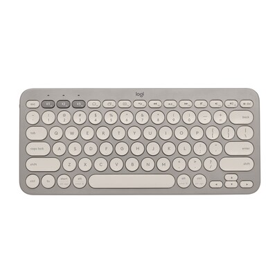 Logitech K380 Wireless Multi-Device Bluetooth Keyboard, Sand (920-011134)