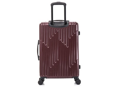 InUSA Drip 28.37" Hardside Suitcase, 4-Wheeled Spinner, Wine (IUDRI00M-WIN)