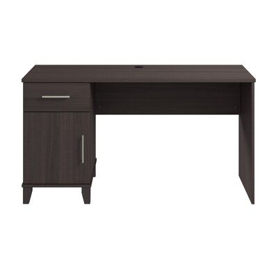 Bush Furniture Somerset 54W Office Desk with Drawer and Storage Cabinet, Storm Gray (WC81554)