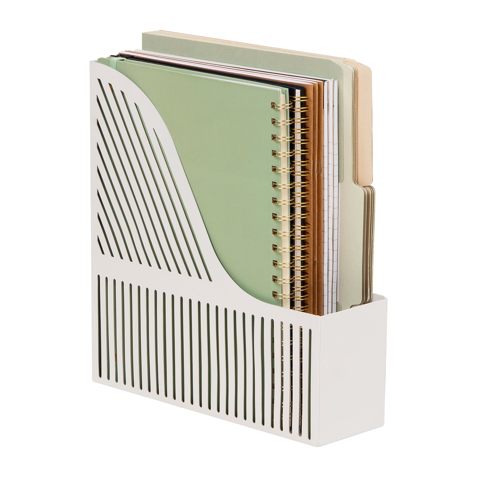 Mind Reader Metal Accessory Tray, White (SLMAG-WHT)