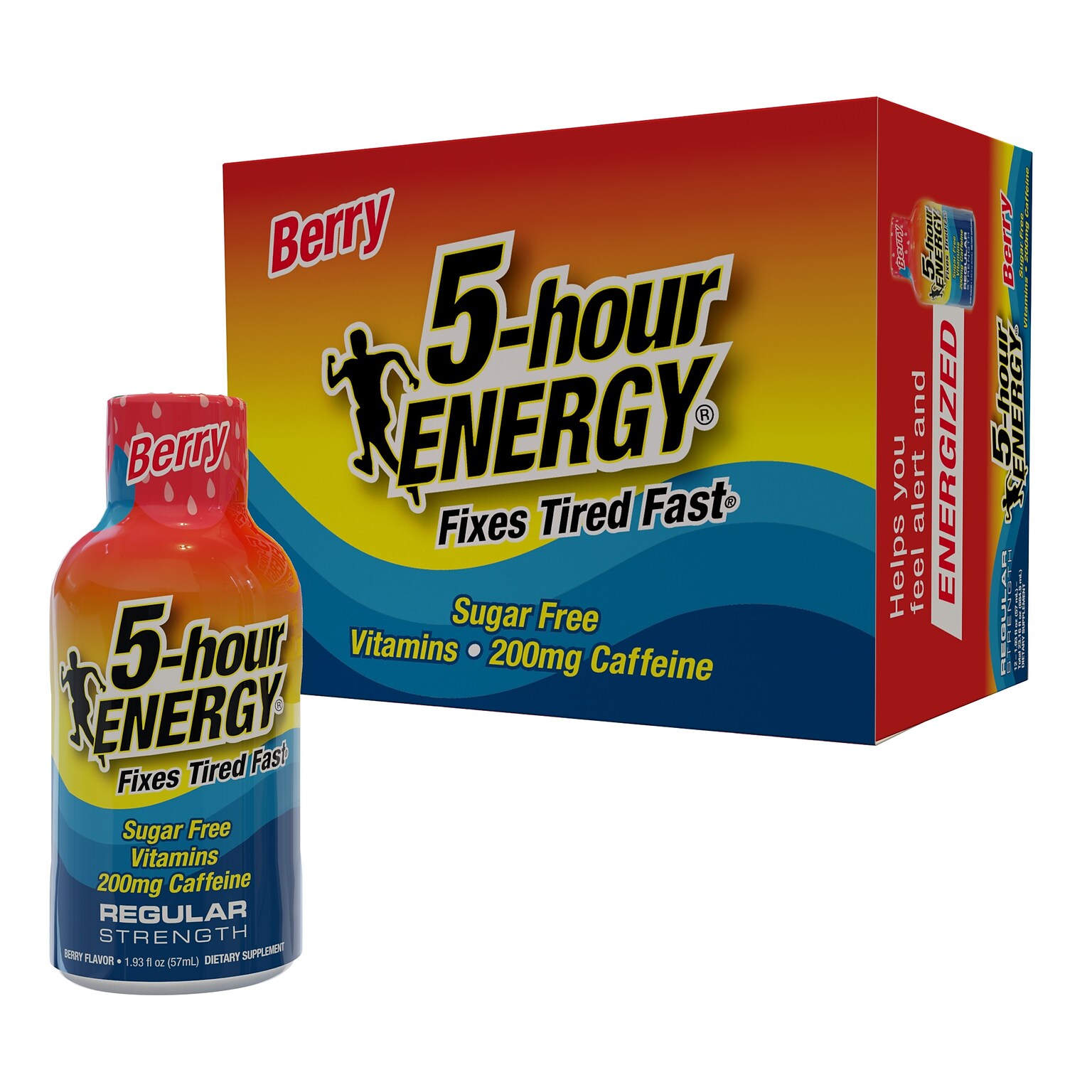5-Hour Energy Berry Shots Drink, 1.93 fl. oz., 12/Box (LVS500181)