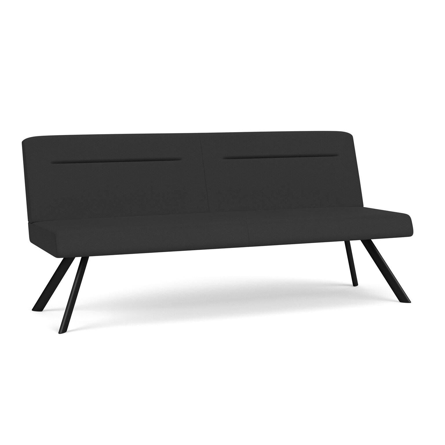 Lesro Willow 72W Fabric Sofa, Open House Graphite/Black (WL1602.SBK-01OHGP)