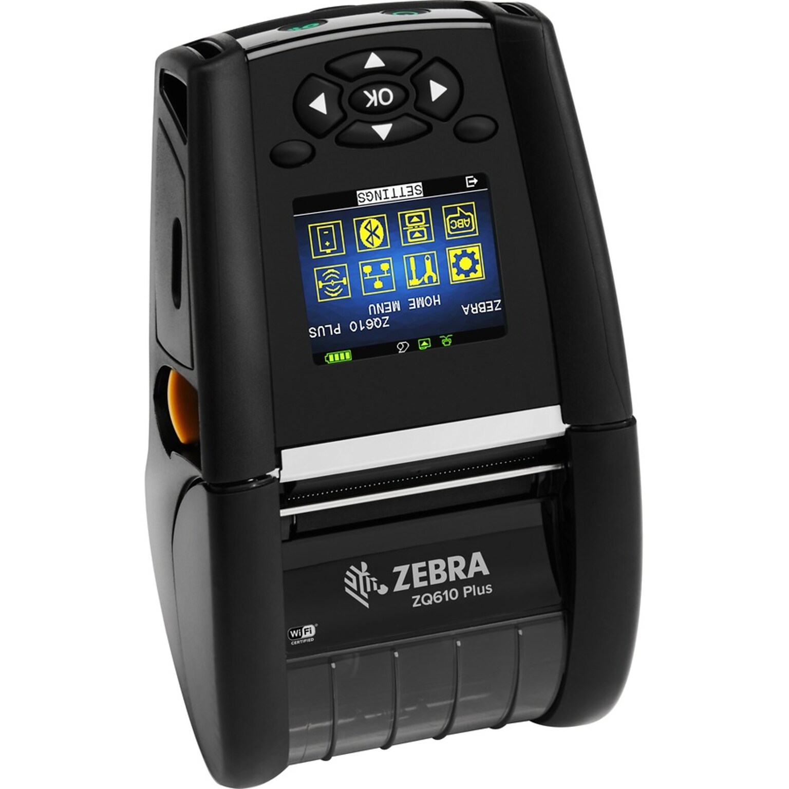 Zebra ZQ61-AUFA004-00 Direct Thermal Mobile POS Printer, Bluetooth/USB, Black