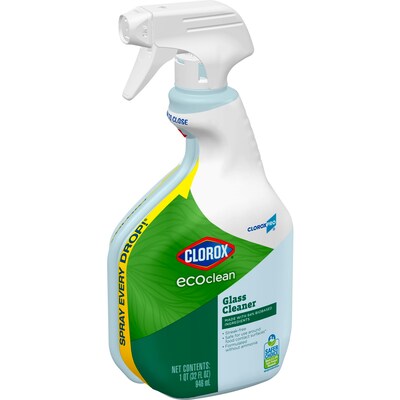 CloroxPro Clorox EcoClean Glass Cleaner Spray Bottle, 32 Oz. (60277)