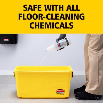 Rubbermaid Commercial Hygen Bucket, Yellow (FGQ95088YEL)