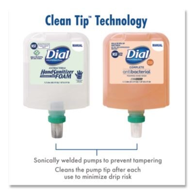 Dial® Professional Clean+Gentle Antibacterial Foaming Hand Wash Refill, 1.7 L, 3/Carton (DIA32094)