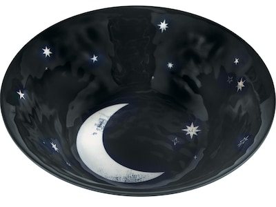 Amscan Moon Serving Bowl, Black/White (431198)