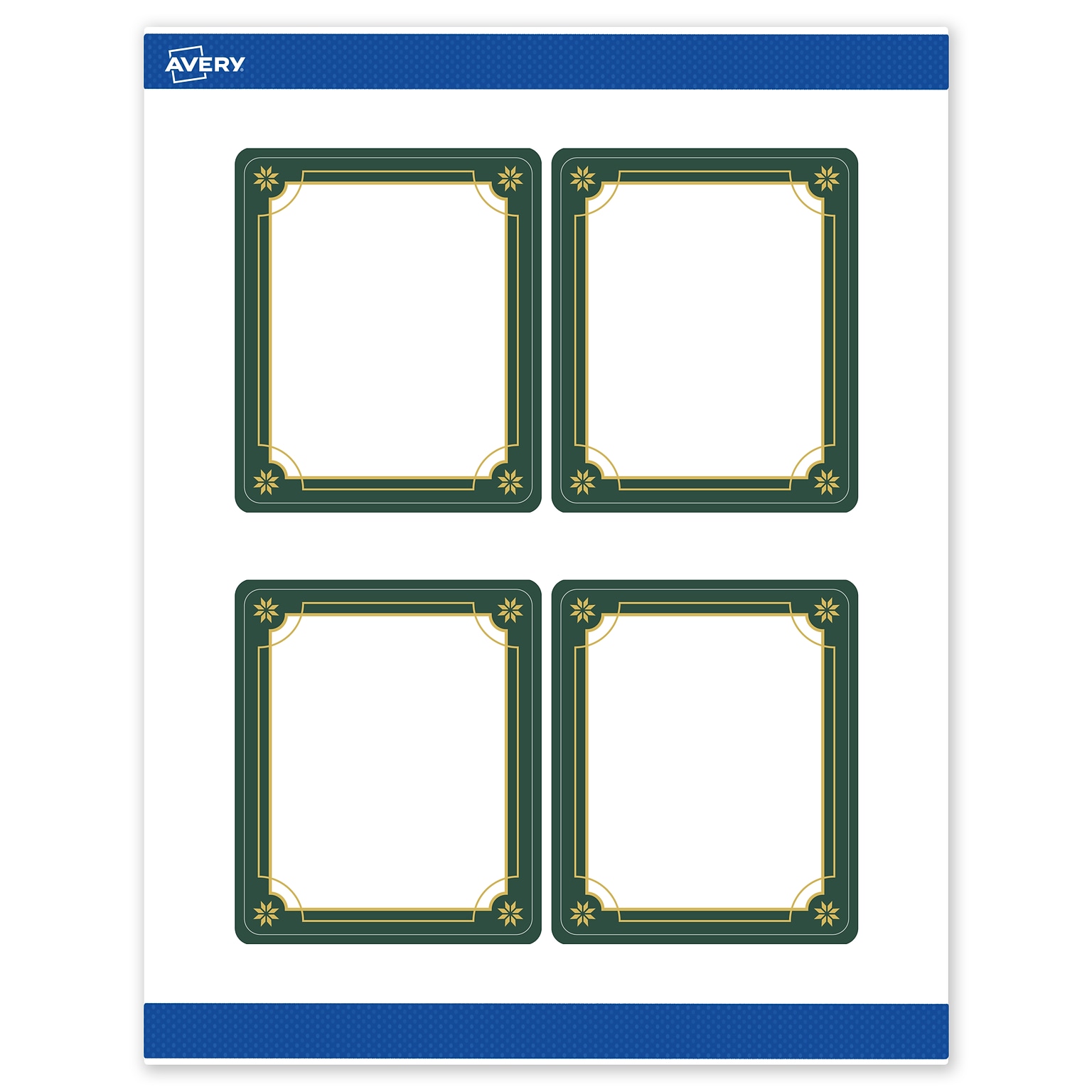 Avery Rectangle Multipurpose Labels, 4 x 3-1/3, White, 40/Pack (19479370388)