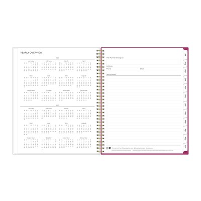 2026-2027 Blue Sky Mahalo 8.5" x 11" Academic Weekly & Monthly Planner, Plastic Cover (100149-A27)