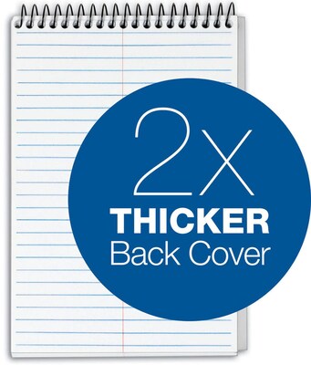 TOPS Docket Gold Steno Pad, 6" x 9", Gregg Ruled, White, 100 Sheets/Pad (99708)