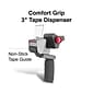 Staples Comfort Grip 3" Packing Tape Dispenser, Gray (CW56467)