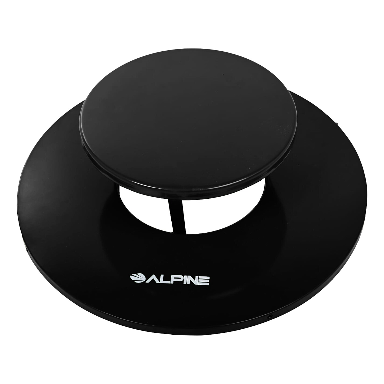 Alpine Industries Rain Bonnet Lid, 38 Gallon, Round, Black (ALP479-38-A-MKTCOPY)