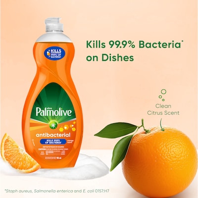 Palmolive Ultra Concentrated Antibacterial Liquid Dish Soap, Orange Scent, 32.5 oz. (US04274A)