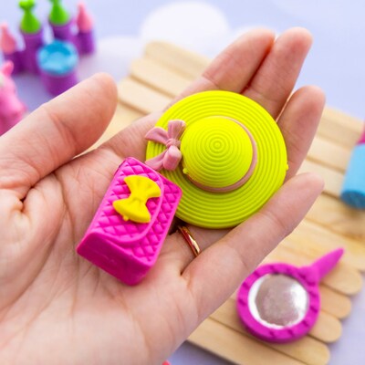 Bazic Princess Bash 3D Eraser, 4 Erasers/Set, 24/Sets (BAZ2251)