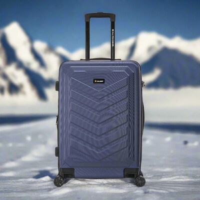 US Army FOX PRO 24" Hardside Suitcase, 4-Wheeled Spinner, TSA Checkpoint Friendly, Navy Blue (USLFPRO00M-BLU)
