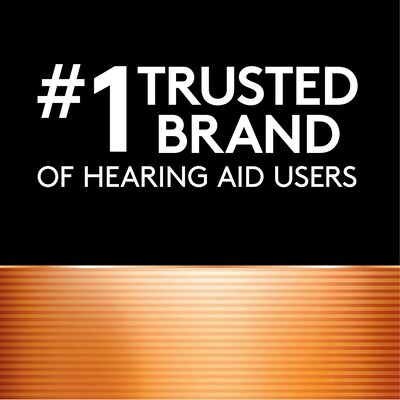 Duracell Size 312 Brown Hearing Aid Batteries, 16/Pack (DURDA312B16ZM09)