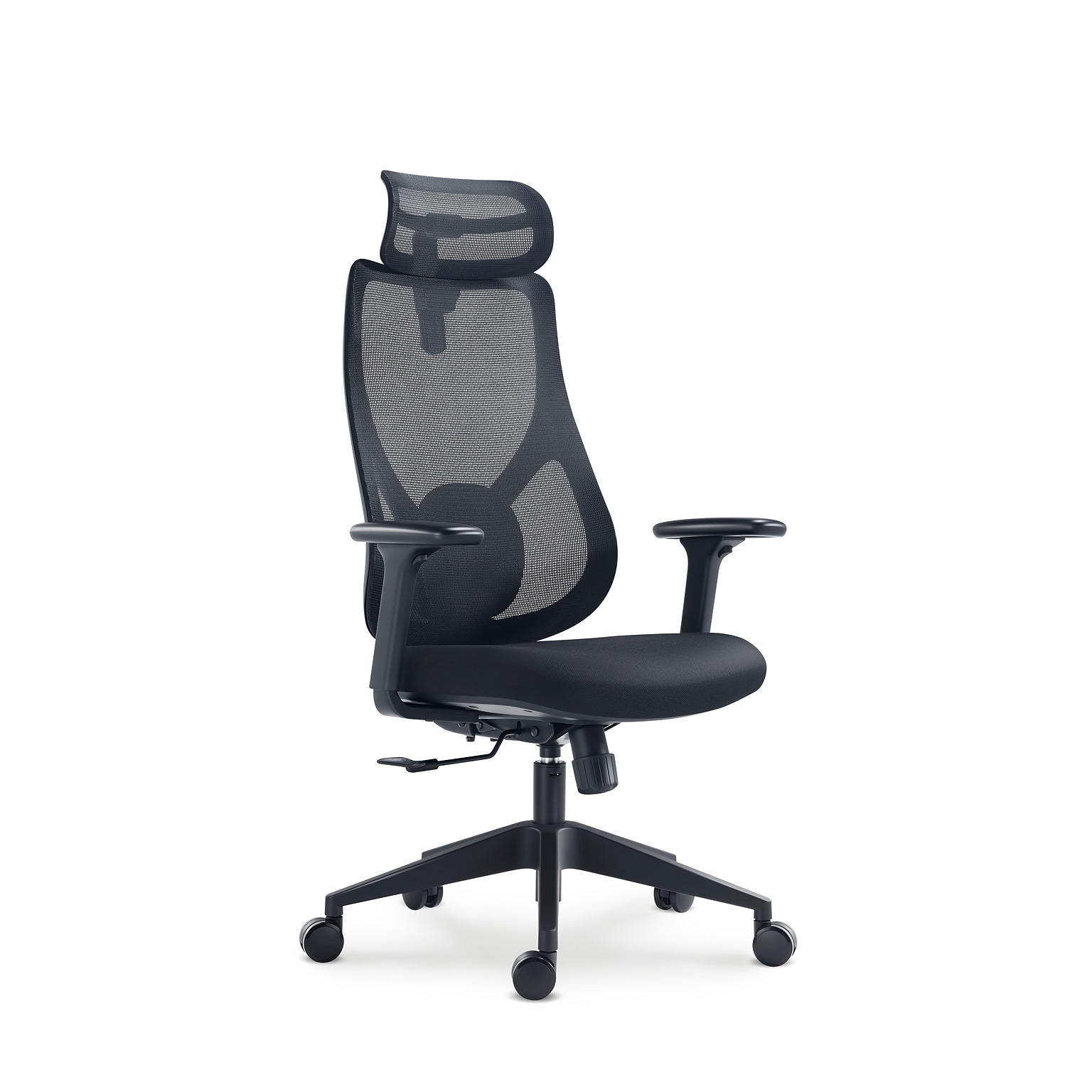 Raynor Group Torque Ergonomic Fabric/Mesh Swivel Manager Chair, Black (TORQUE-BF-BLK)