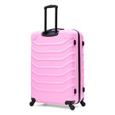 InUSA Endurance 33.27" Hardside Suitcase, 4-Wheeled Spinner, TSA Checkpoint Friendly, Pink (IUEND00XL-PNK)
