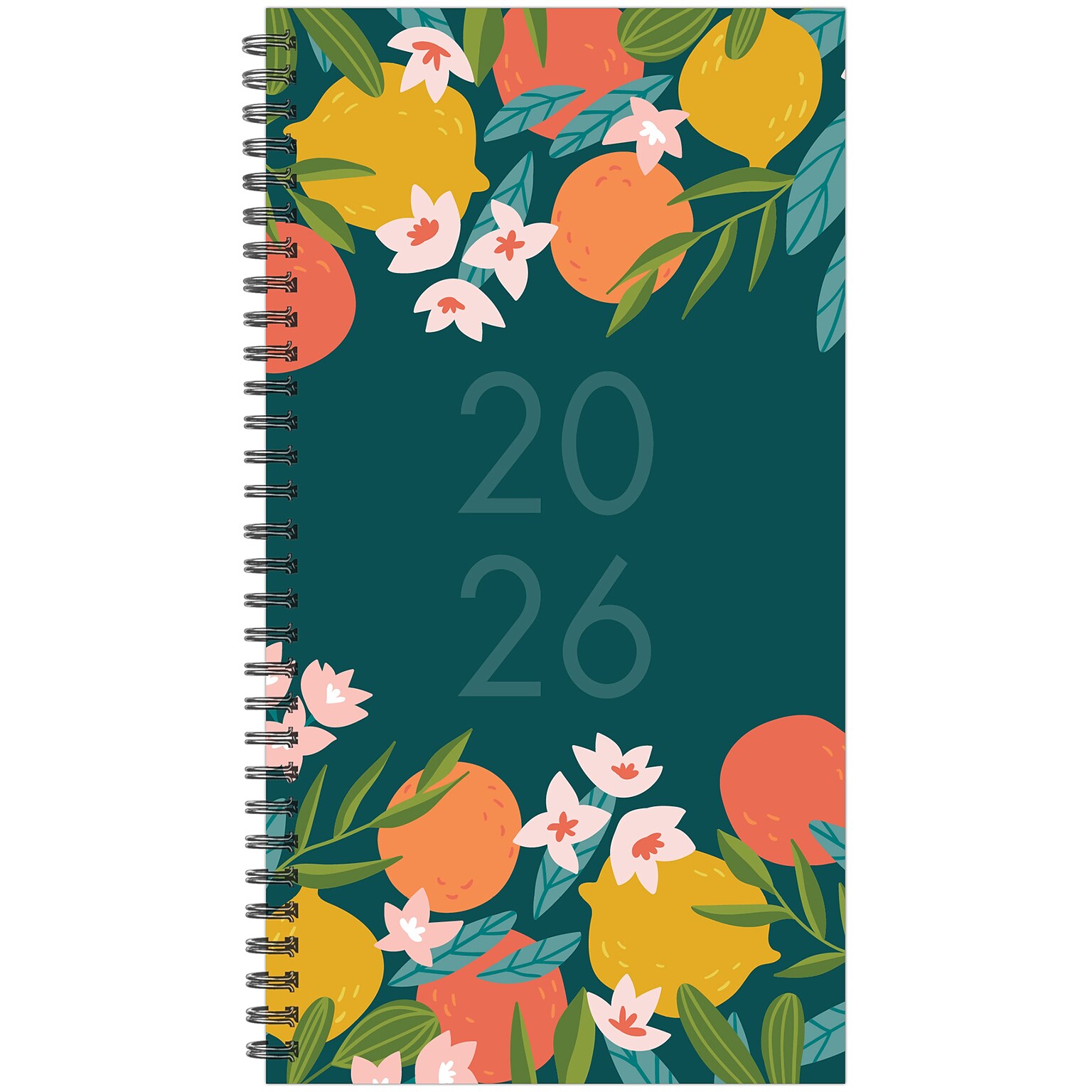 2026 Willow Creek Citrus 3.5 x 6.5  Weekly & Monthly Planner, Paperboard Cover (57339)