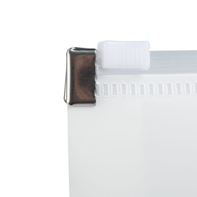 JAM Paper Premium Plastic Document File, Letter, White, 3/Pack (218Z1WHX3)