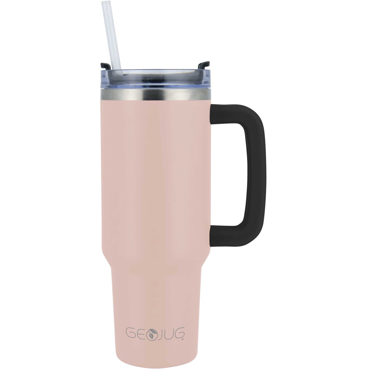 Brentwood Geojug Stainless Steel Double Walled Tumbler Cup, 40 oz., Pink (CMB-1200PK)