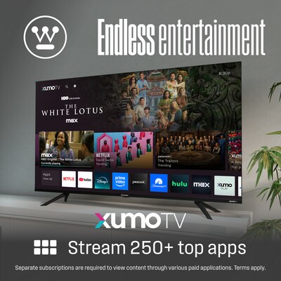 Westinghouse UX Series 65" Smart LED 4K UHD XUMO TV, Black (WX65UX4800)