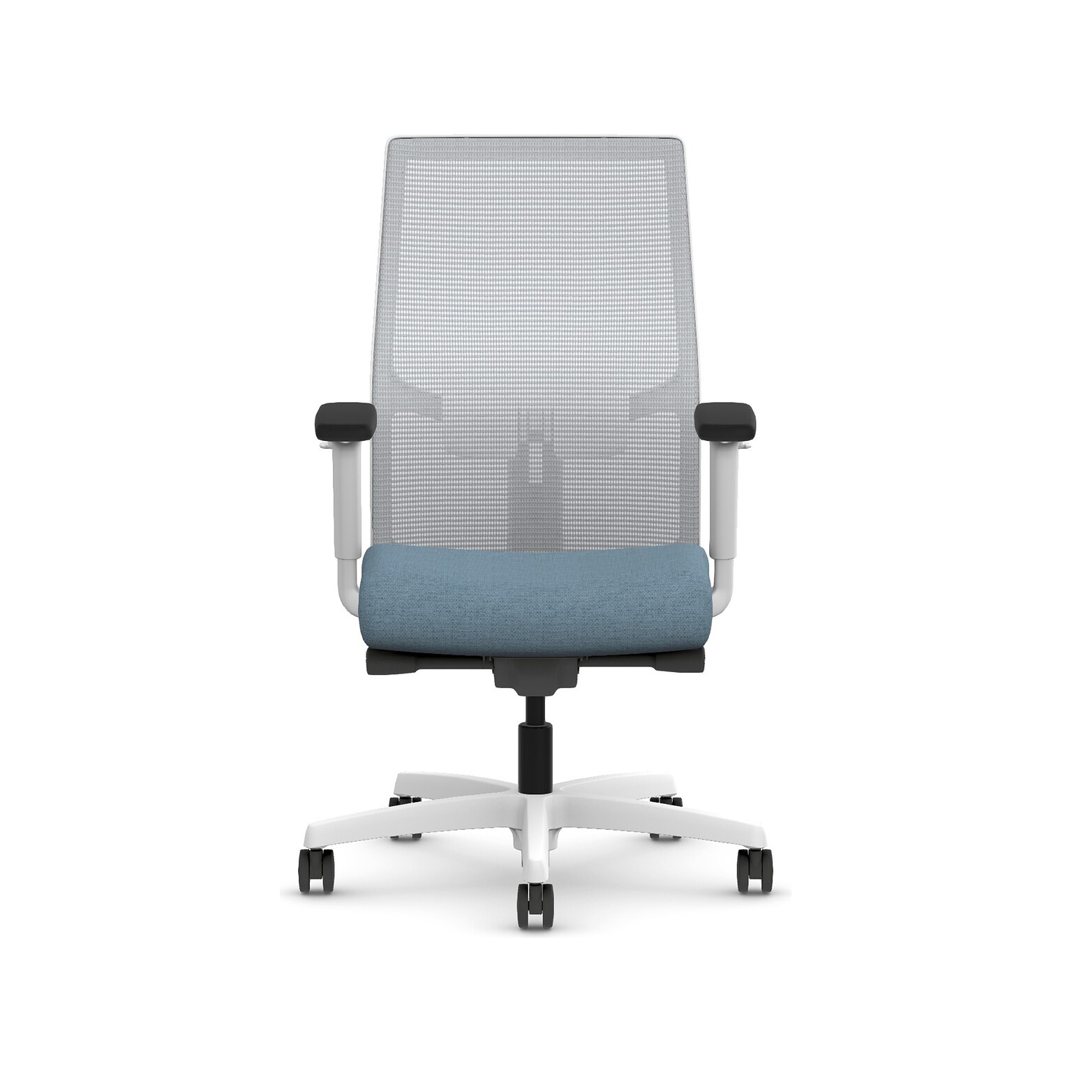 HON Ignition 2.0 Fabric/Mesh Swivel Task Chair, Carolina/Designer White (HIWMMKD.Y2.A.H.IF.HAML21.DW.SB.DWX)