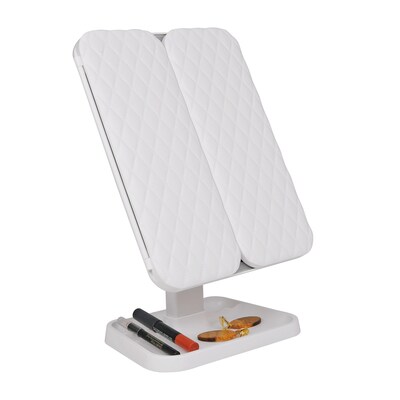 LAX Triple Vanity Miror with Lights, White
