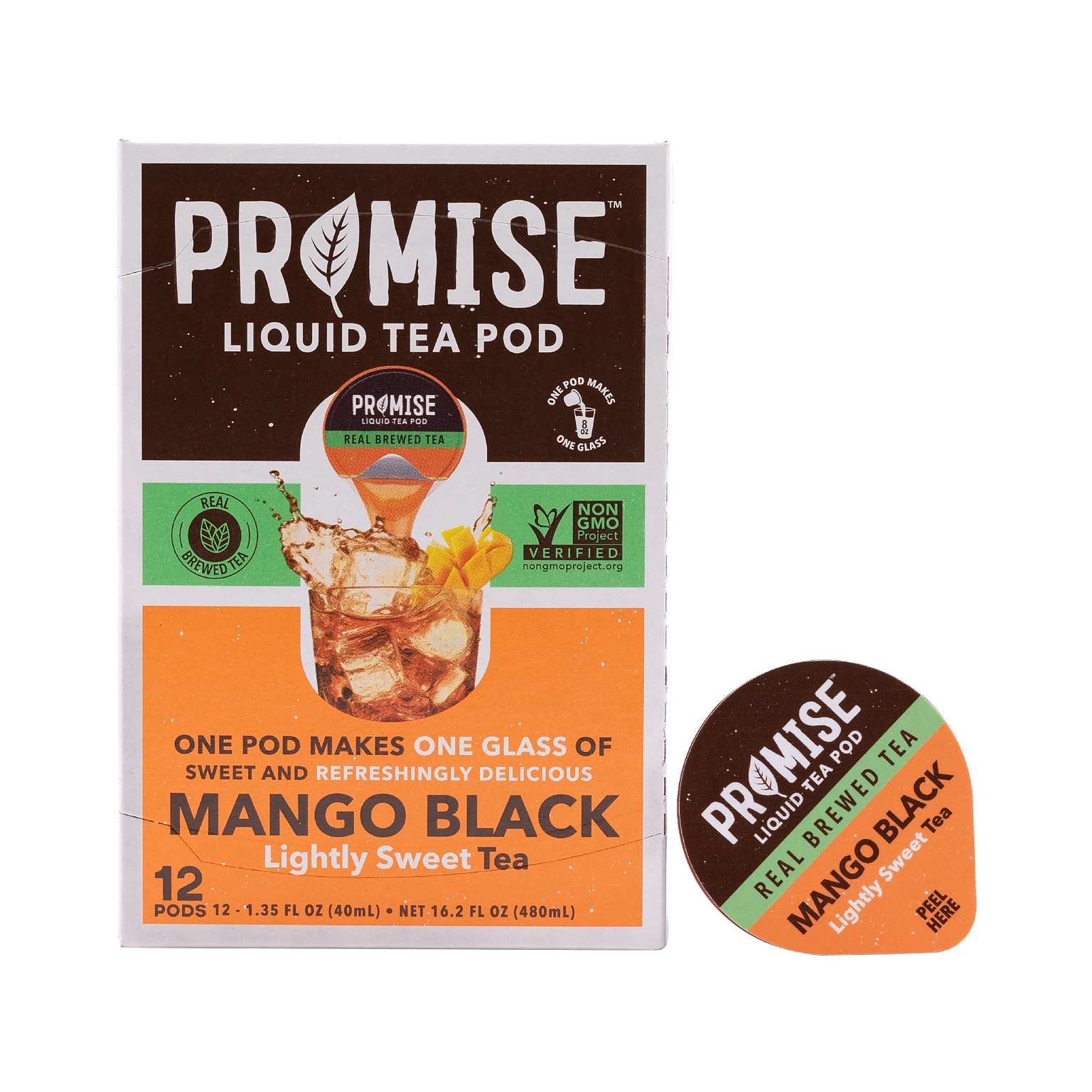 Java House Promise Real Brewed Mango Black Tea Pods, 12/Carton (FC900T30)
