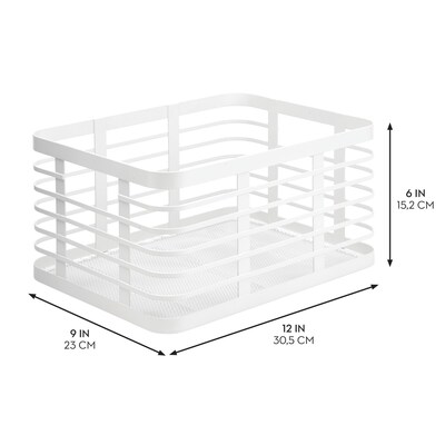 iDesign Steel Organizer, Matte White (25931)