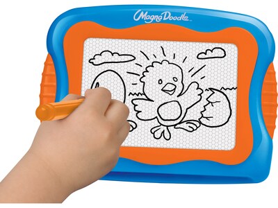 Cra-Z-Art Mini Magna Doodle Magnetic Drawing Toy, Blue/Orange (14539)