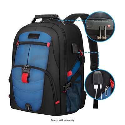 SaharaCase All-in-One Laptop Backpack, Large, Black/Blue (LT00087)