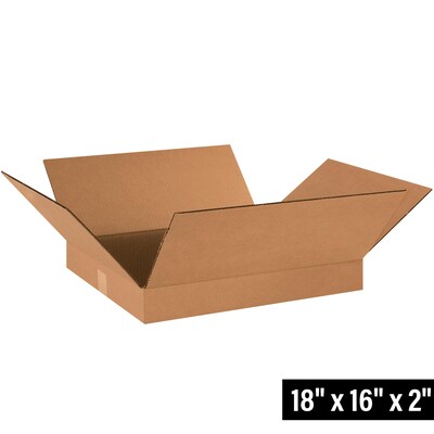 18 x 16 x 2 Shipping Boxes, 32 ECT, 25/Bundle (18162)