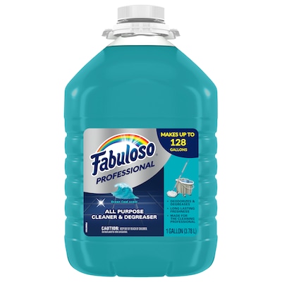 Fabuloso Professional All Purpose Cleaner & Degreaser, Ocean Scent, 1 Gal., 4/Carton (US05252A)