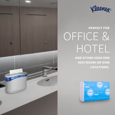 Kleenex Reveal Multifold Paper Towels, 2-Ply, White, 150 Sheets/Pack, 16 Packs/Carton (46321)